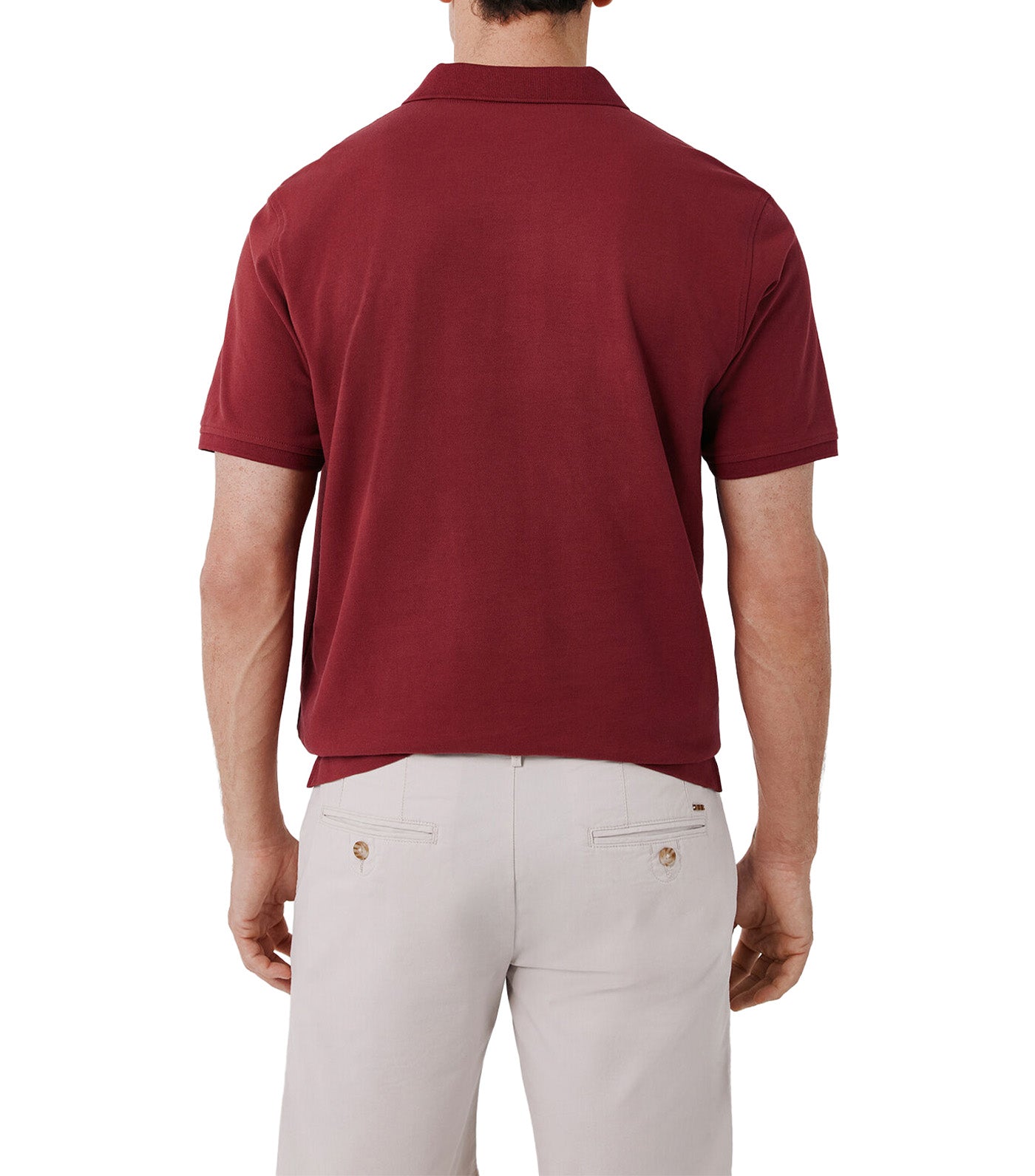Pique Basic Polo Shirt Wine