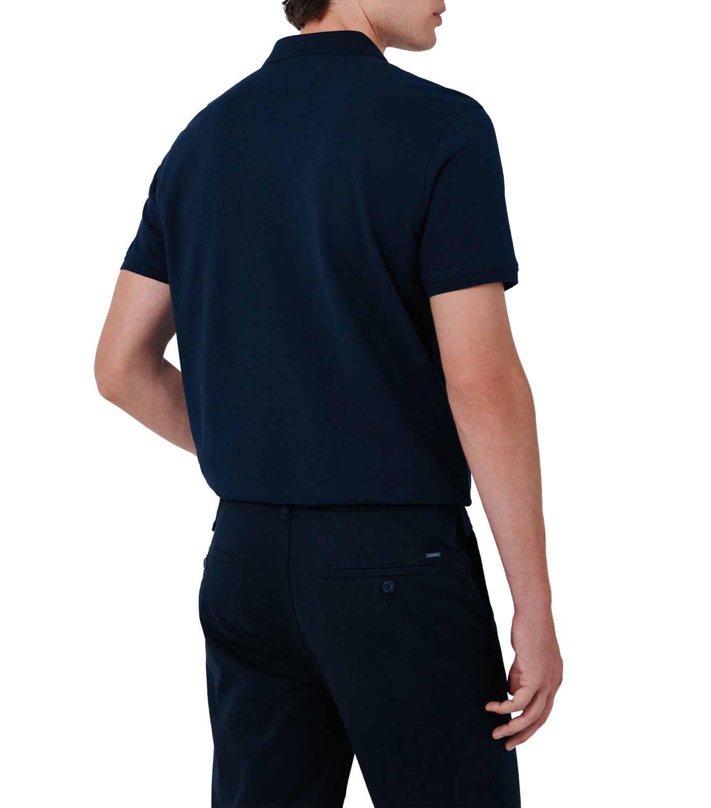 Pique Slim Polo Shirt Navy