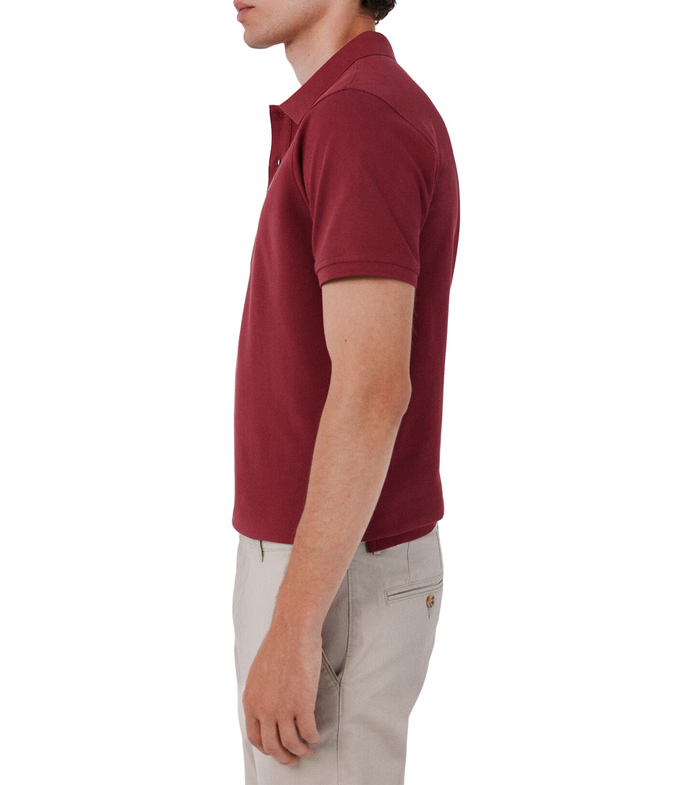 Pique Slim Polo Shirt Wine