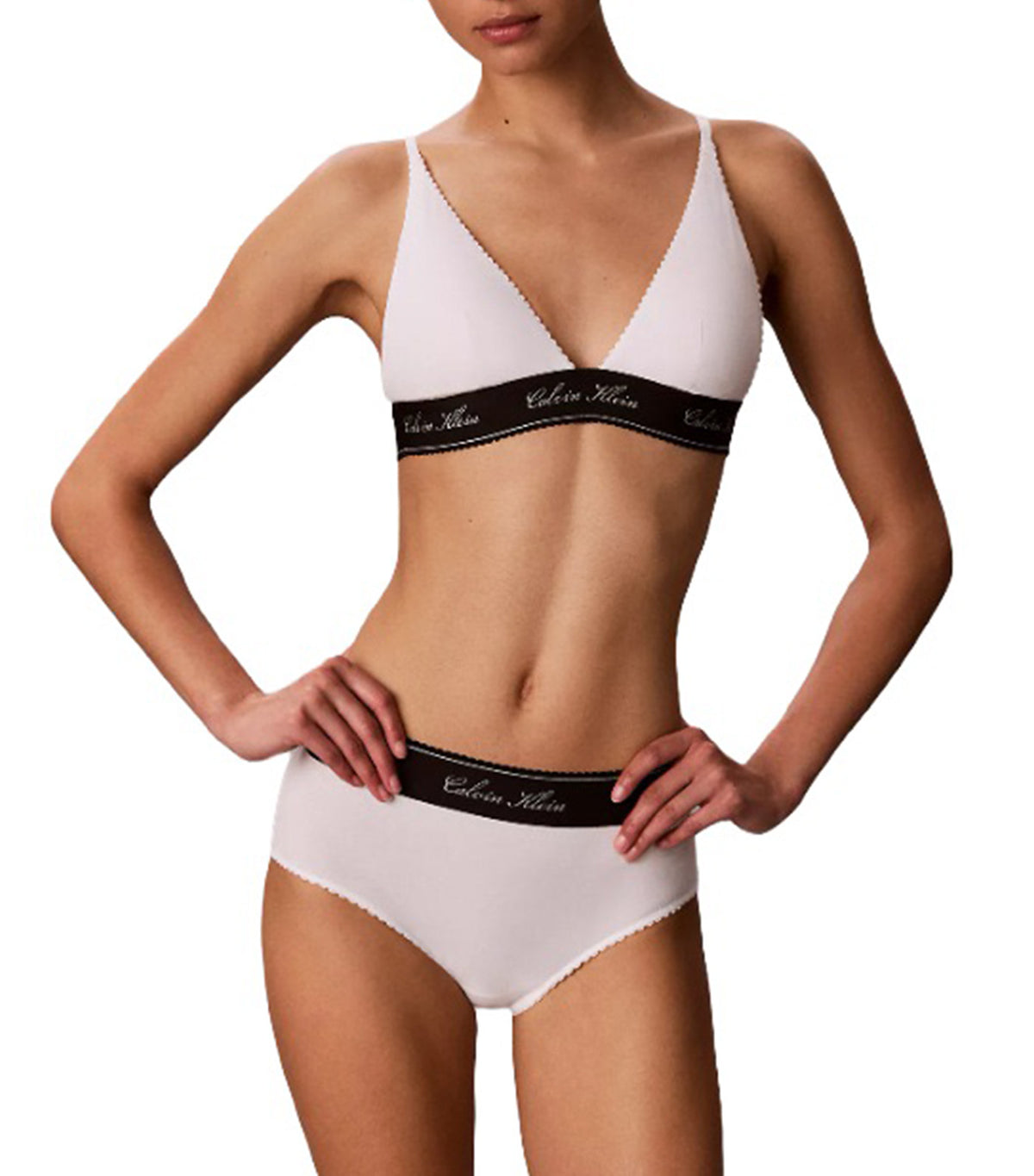 Lightly Lined Triangle White