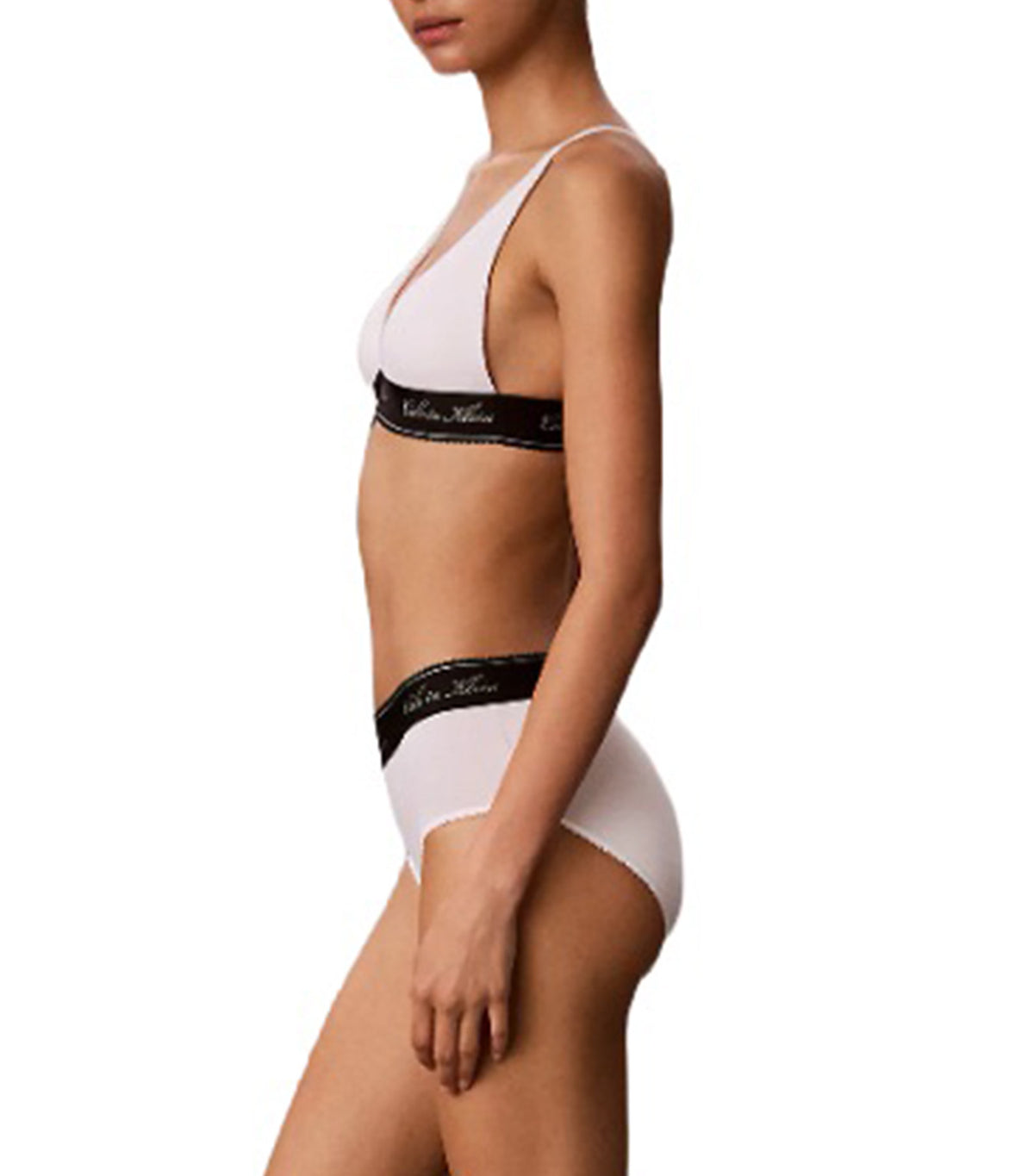 Lightly Lined Triangle White