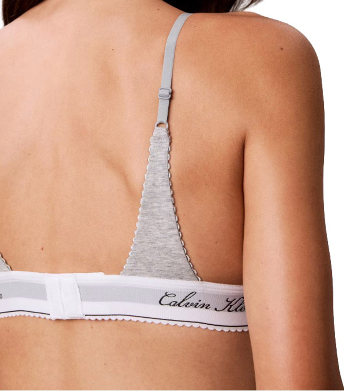 Lightly Lined Triangle Gray Heather