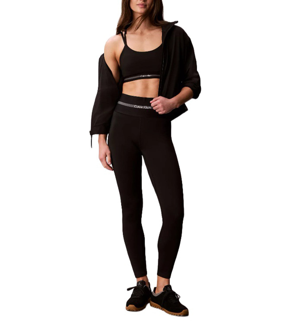 Wide Waistband 7/8 Leggings Black