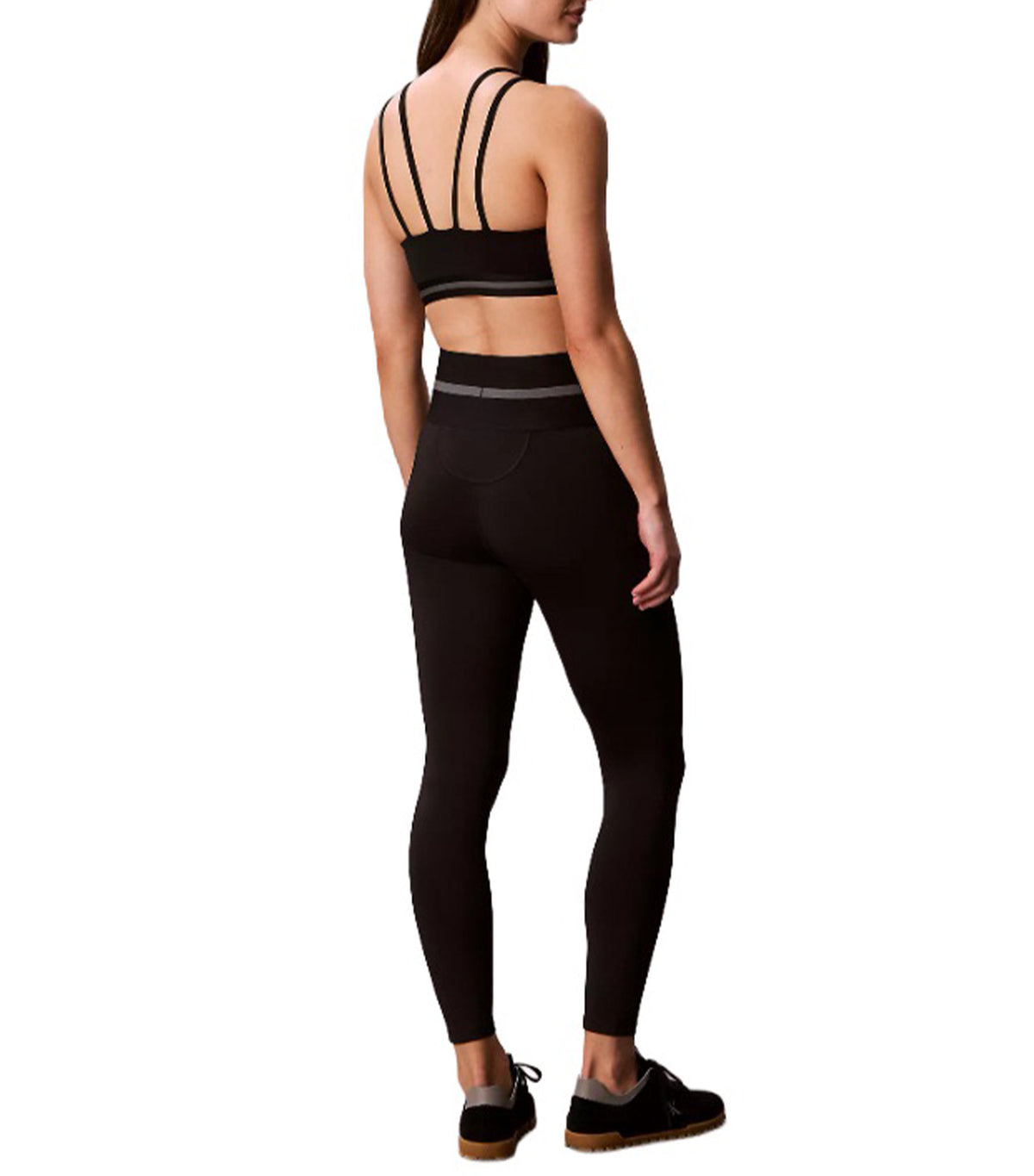 Wide Waistband 7/8 Leggings Black