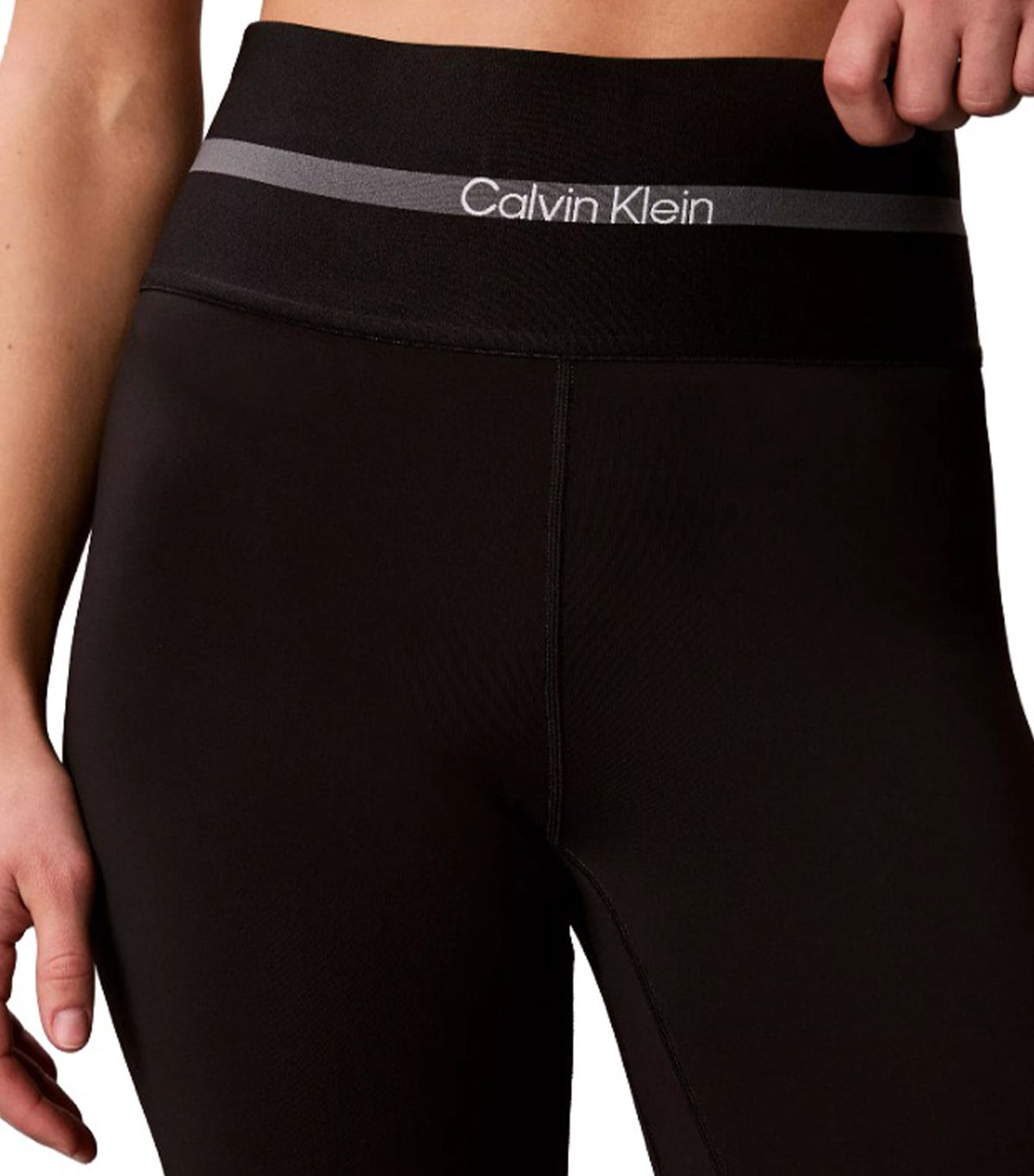 Wide Waistband 7/8 Leggings Black