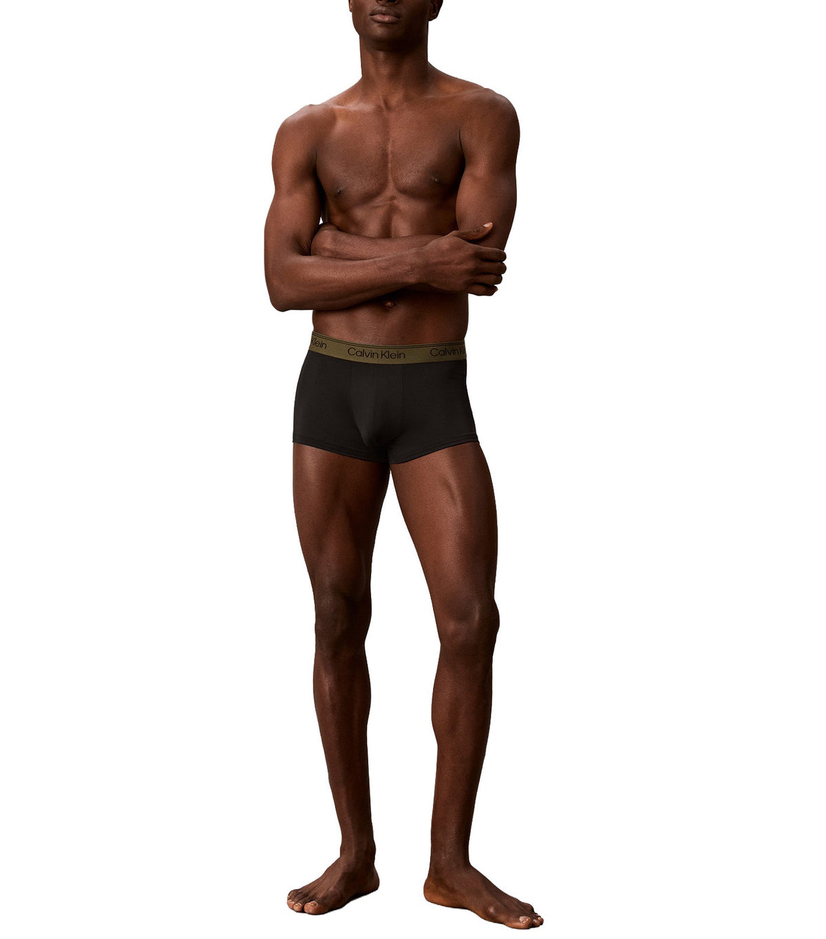 Low Rise Trunk 3-Pack Black with Bronze Flash/Black/Olive Night Waistbands