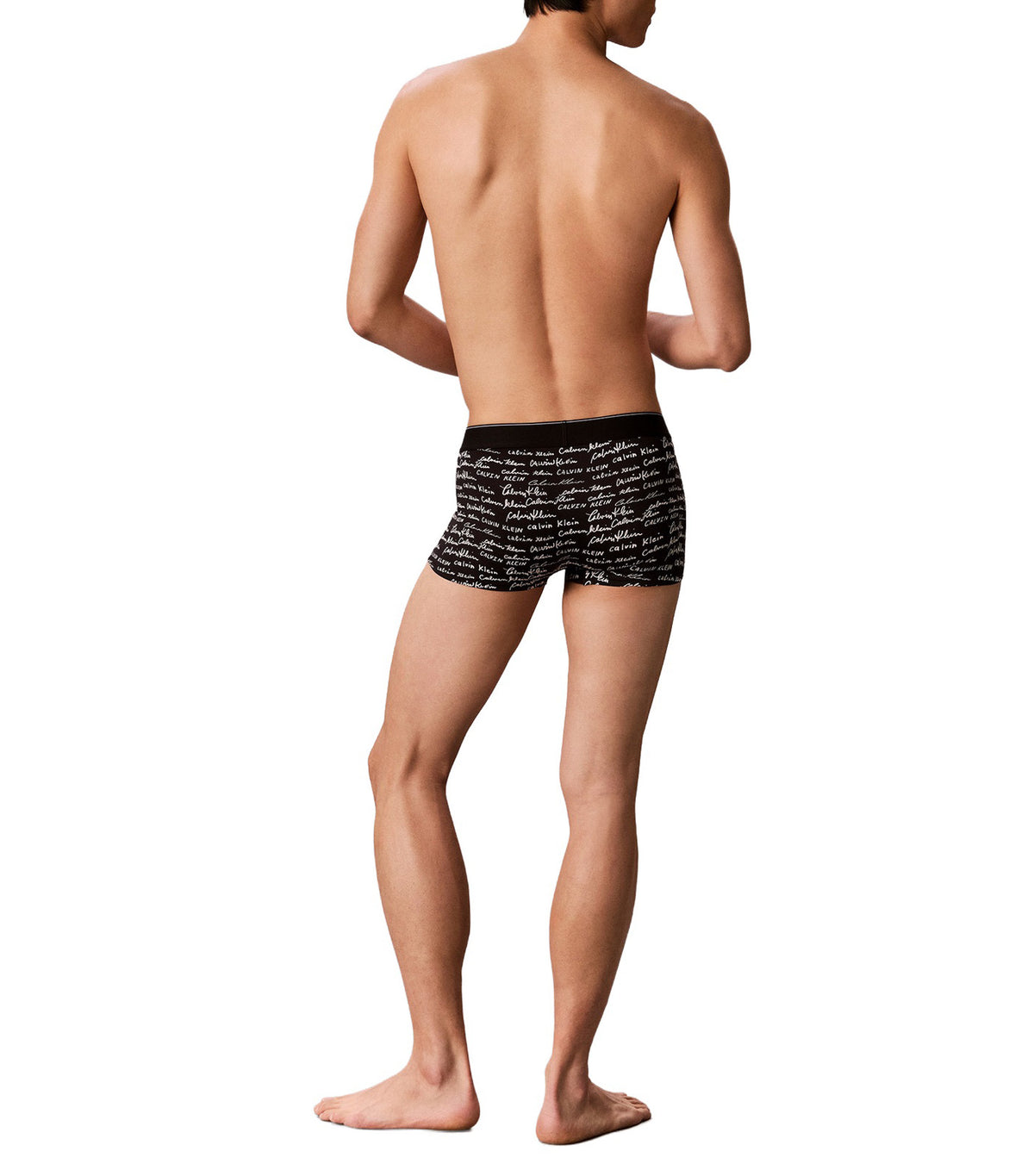 Low Rise Trunk Cursive Calvin Black