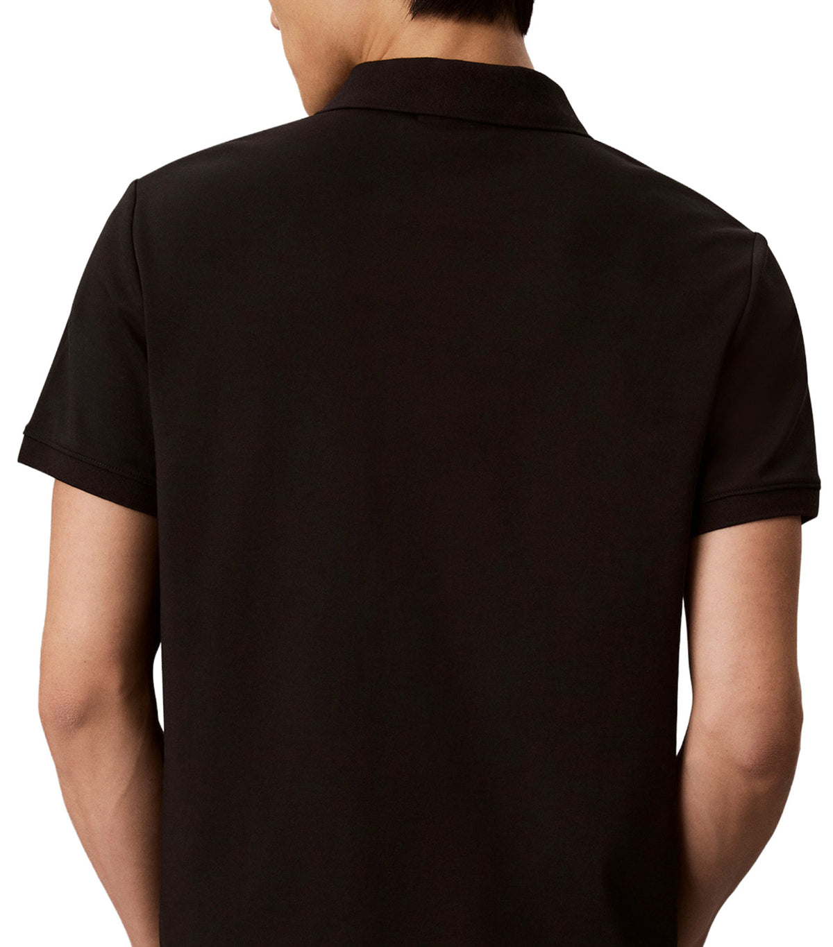 Slim Sleek Interlock Polo Black