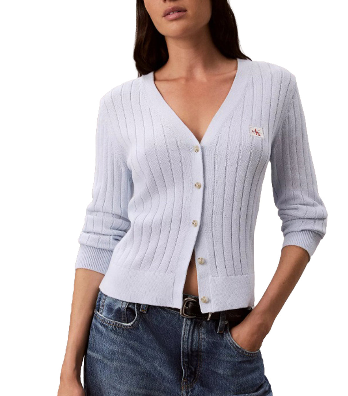 Woven Label Cardigan Plein Air