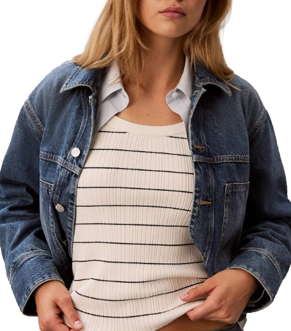 Tech Knit Striped Tank Top Tofu