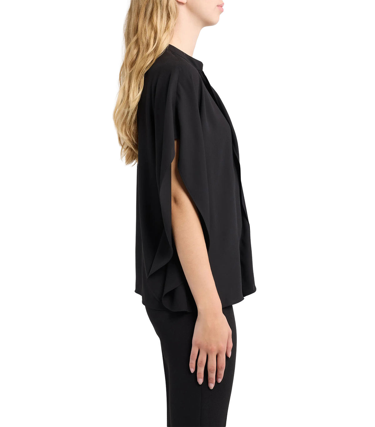Flutter Dolman Top Black