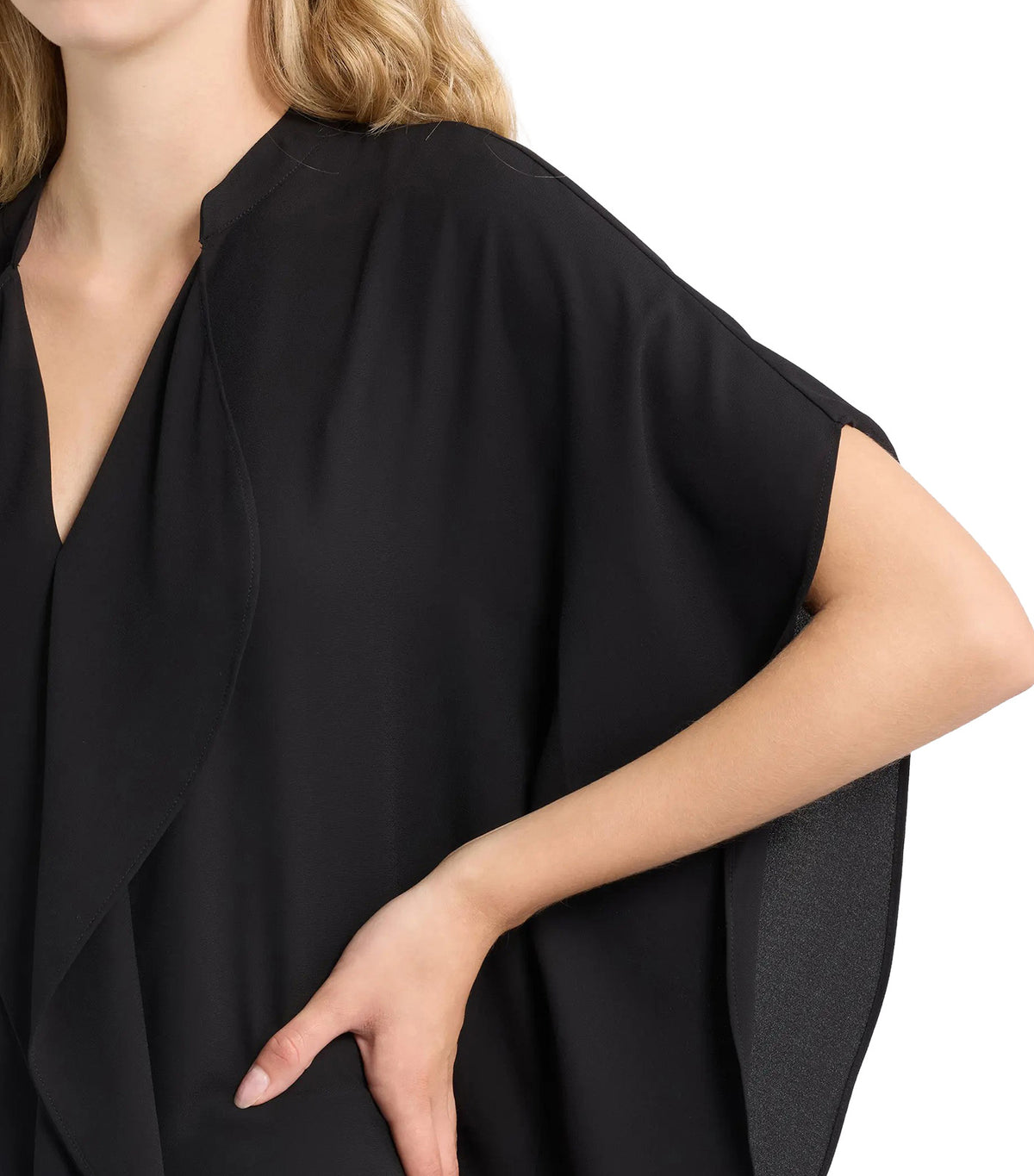 Flutter Dolman Top Black