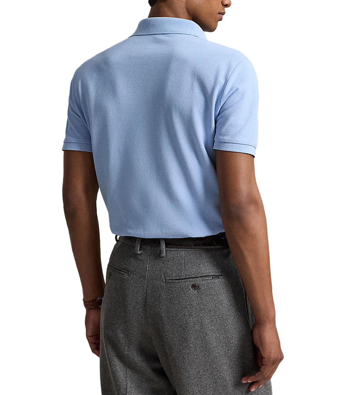 Men's The Iconic Mesh Polo Shirt Light Blue