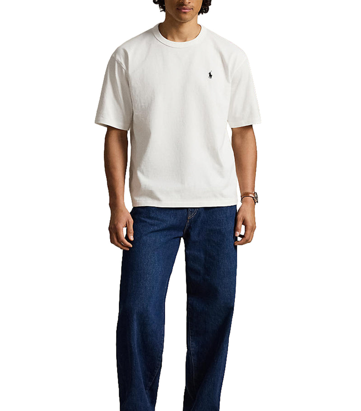 Men's Relaxed Fit Jersey Crewneck T-Shirt White