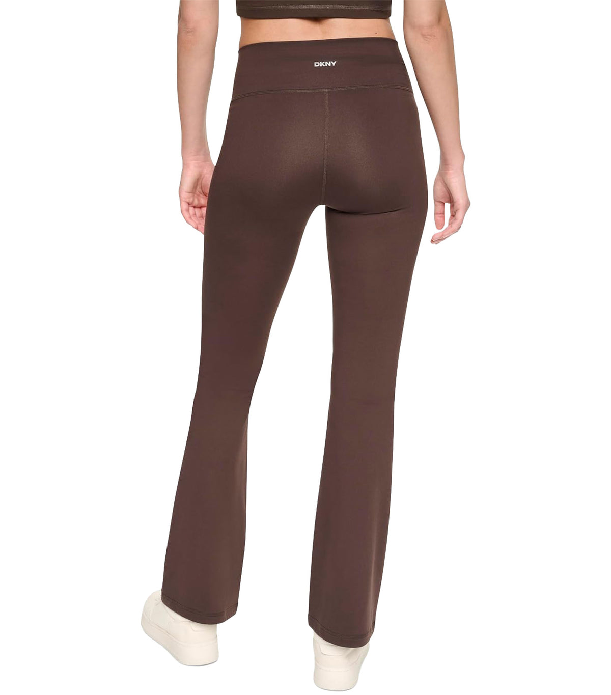 Crossover Front Balance Compression High Waist Flare Pant Espresso