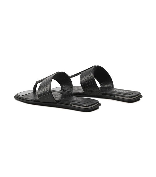 DKNY Deja Flat Thong Sandal Black