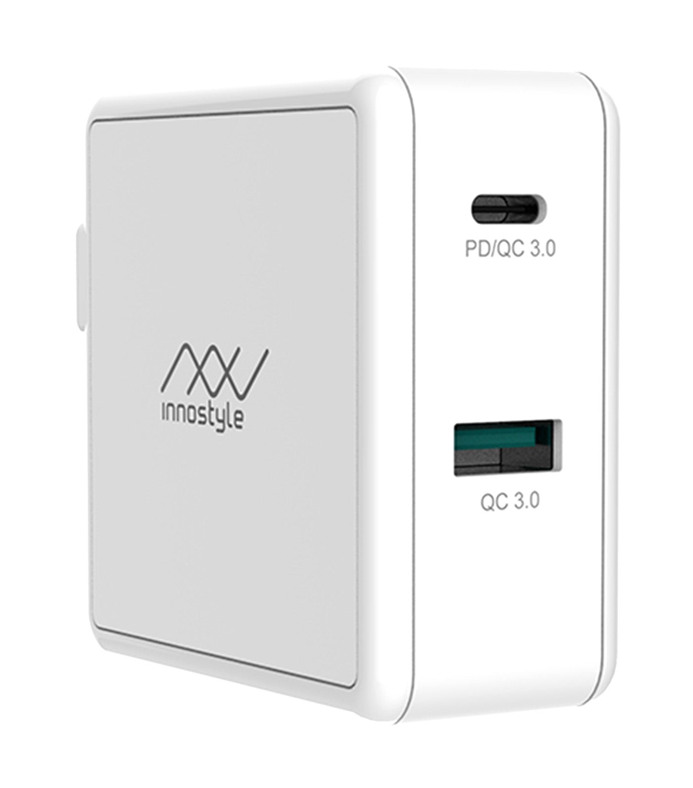 GoMax 2-Port PD/QC USB-C Charger 49.5W White