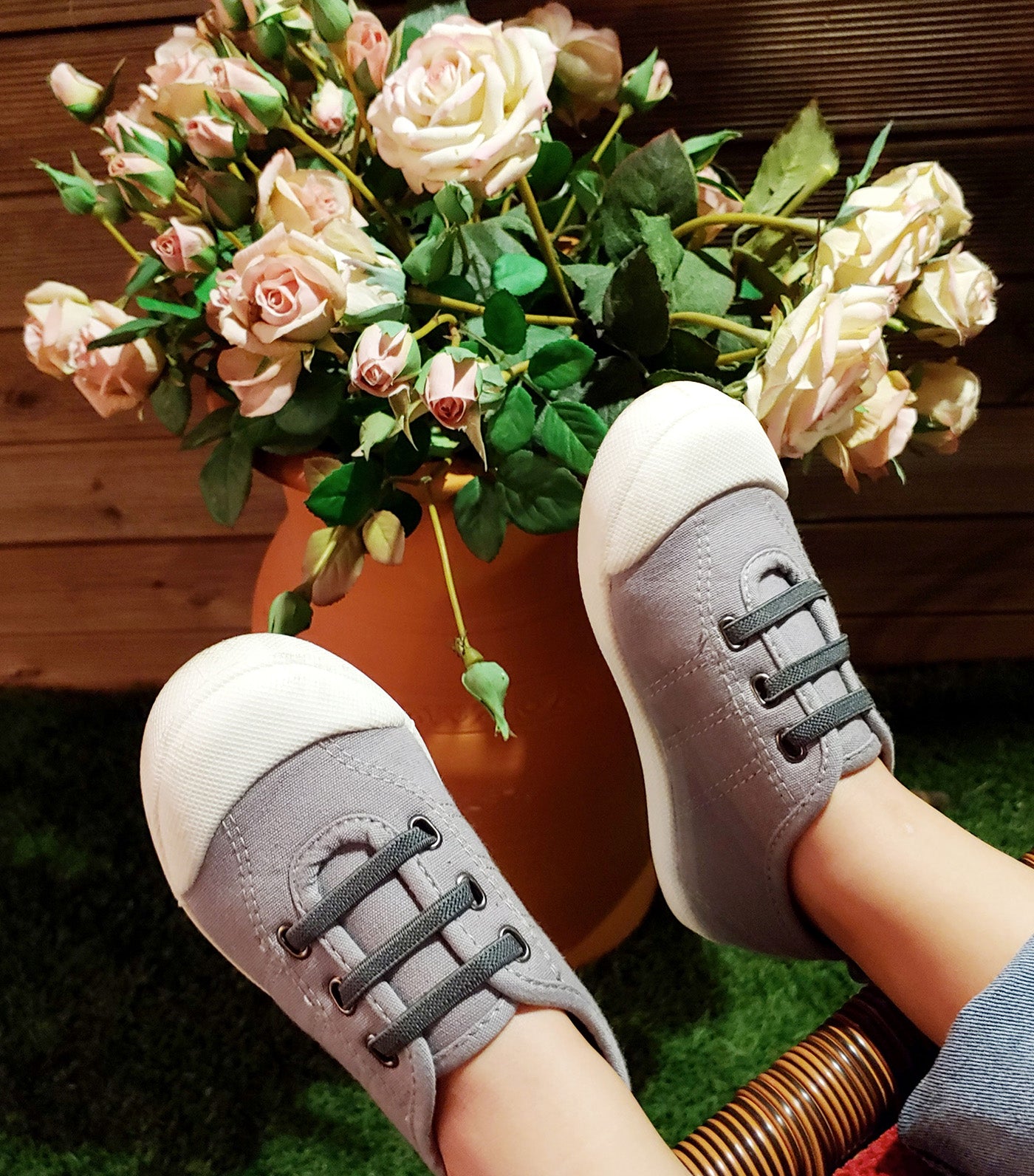 Soft Slip-On Sneakers Gray