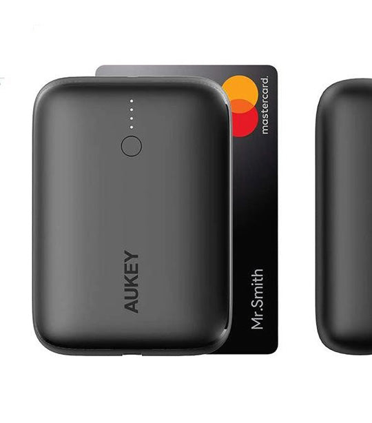 AUKEY PB-N83s Basix Mini 20W 10000 mAh Ultra Compact Power Bank with PD & QC3.0 for Apple and Android Black