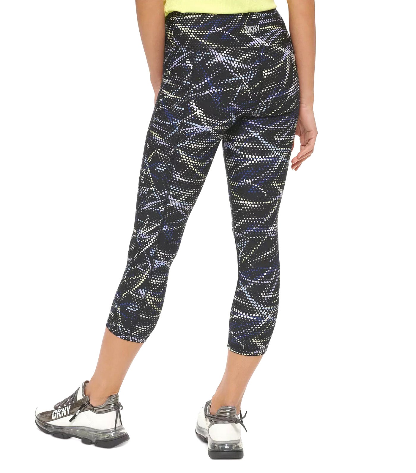 DKNY Sport High Waist 7/8 Leggings with Logo Taping Bubble Gum