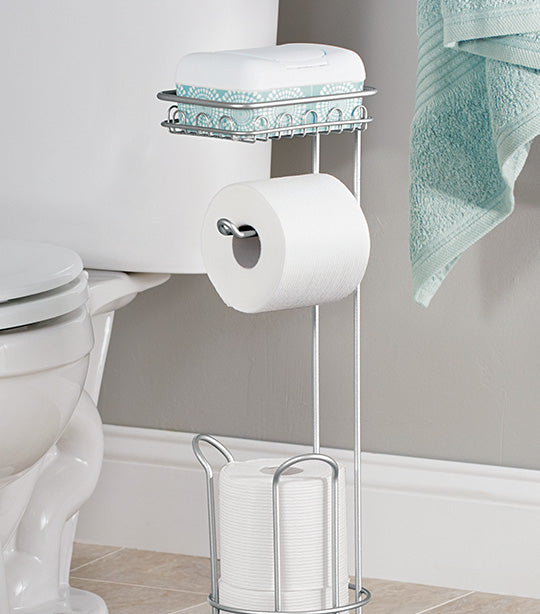 iDesign Classico Toilet Tissue Roll Stand Plus