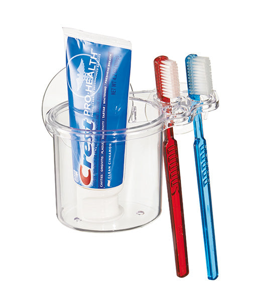 Suction deals toothbrush holder