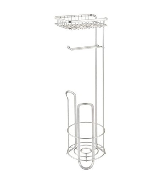 iDesign York Collection Roll Stand Plus with Shelf