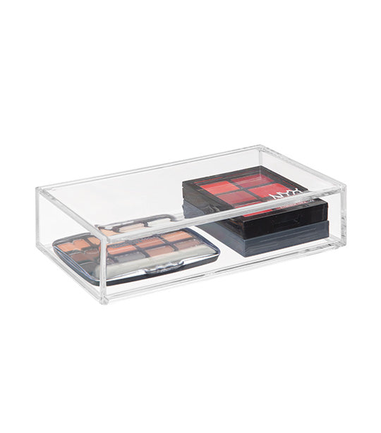 iDesign Clarity Vanity Storage Box with Lid