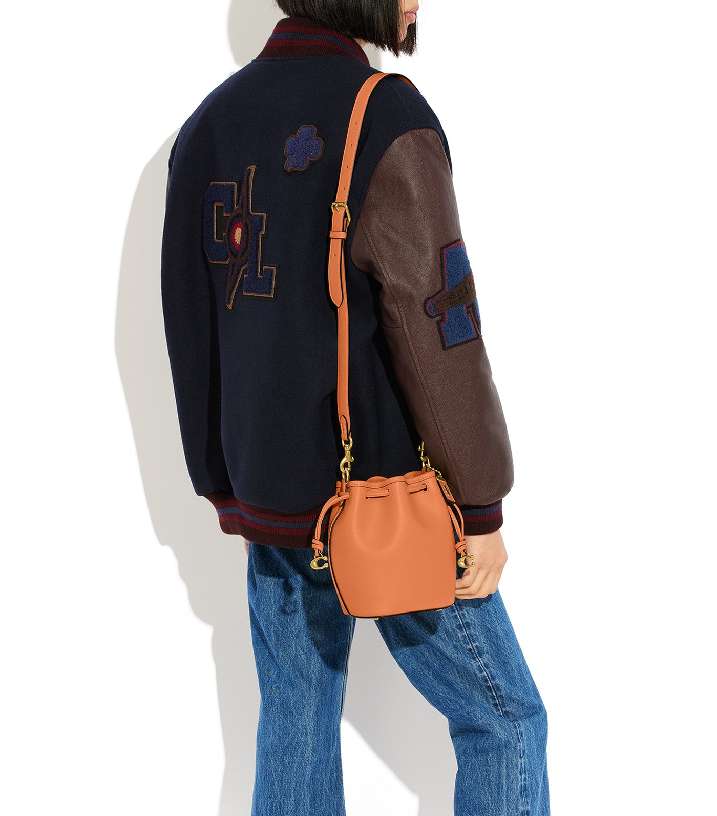 Camila Bucket Bag Faded Orange