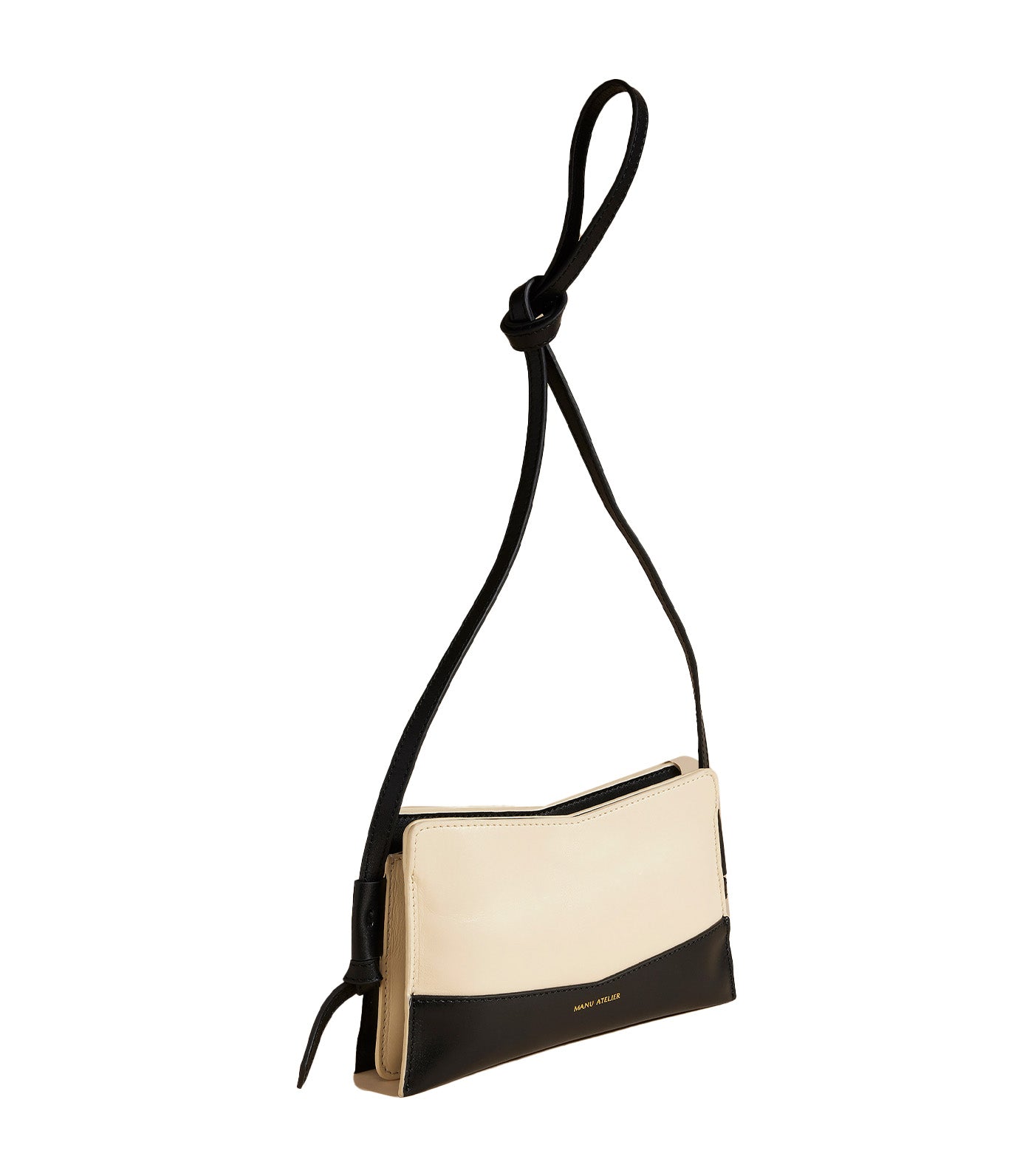 Buy Manu Atelier Crossbody Bag in Beige and Black