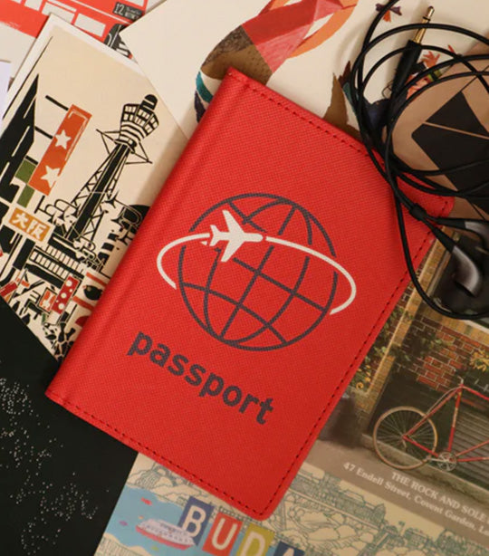 Jet Set Passport Case Red