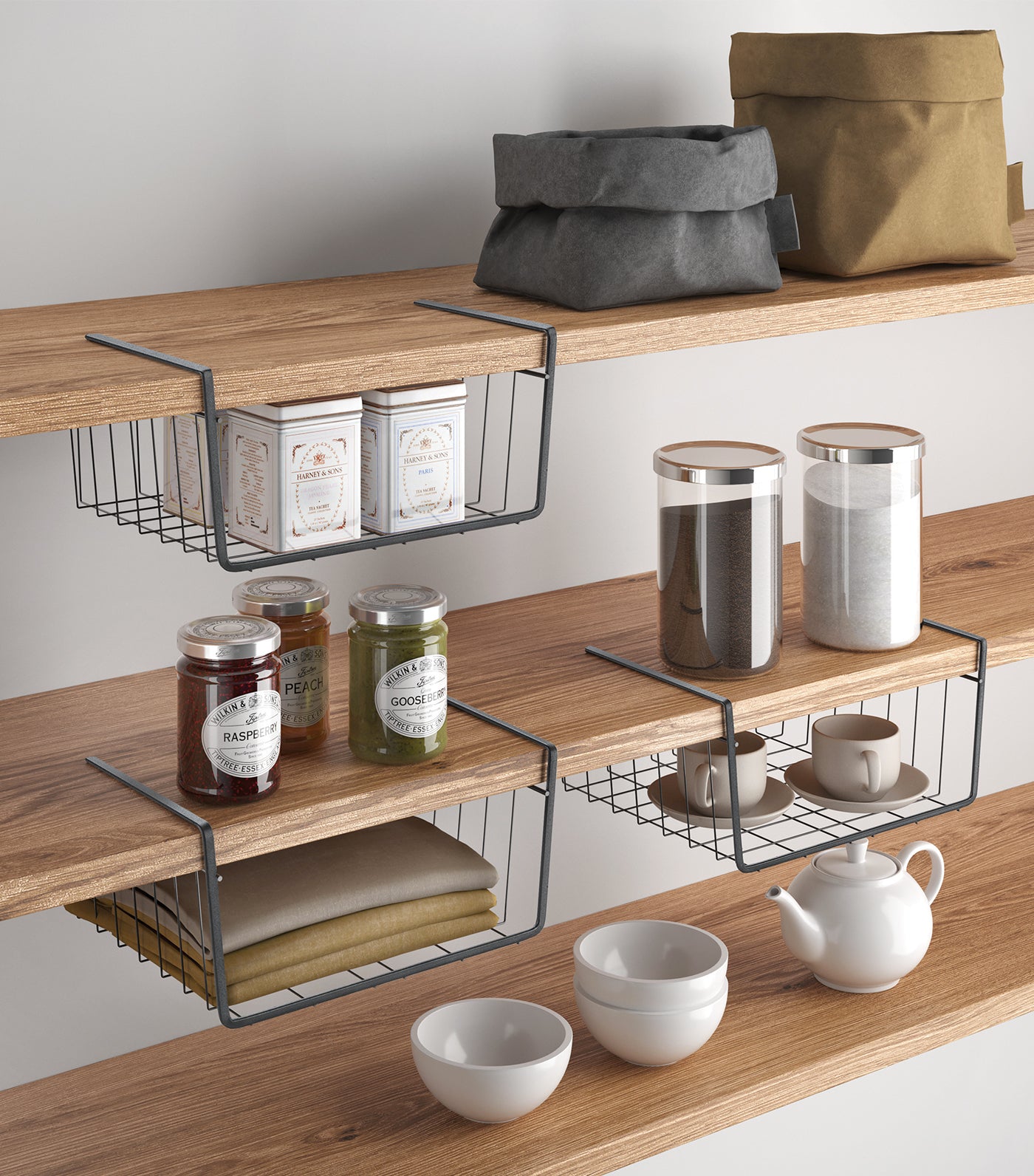 MakeRoom Undershelf Basket
