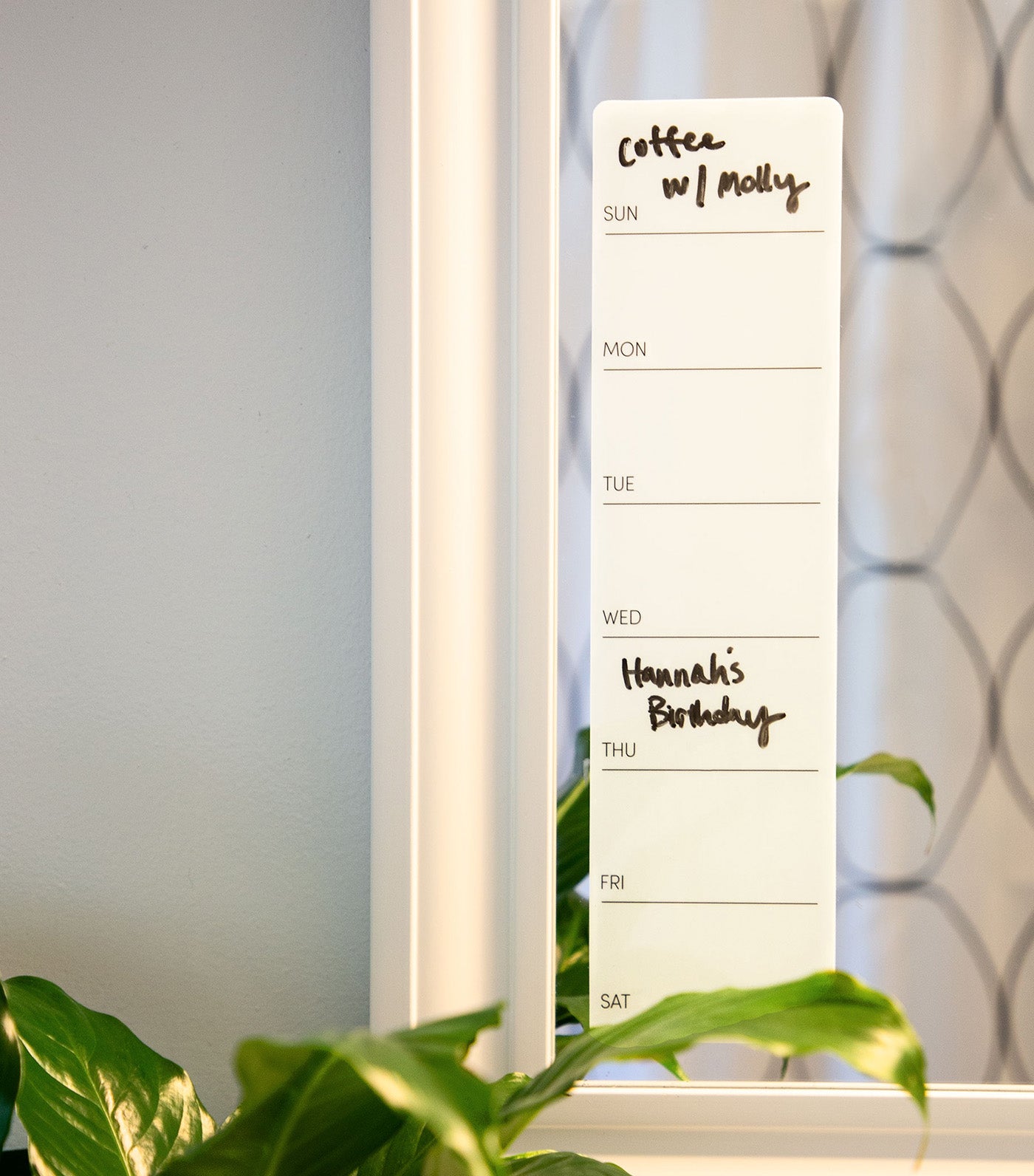 Dry-Erase Weekly Planner White