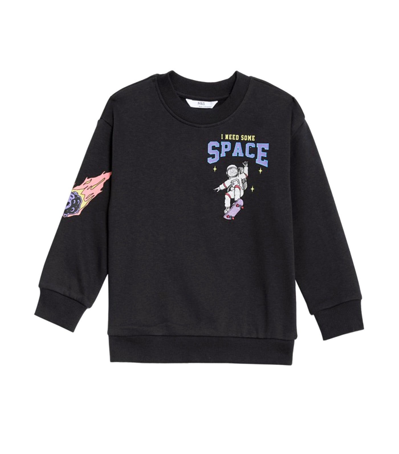 Cotton Rich Space Sweatshirt Carbon