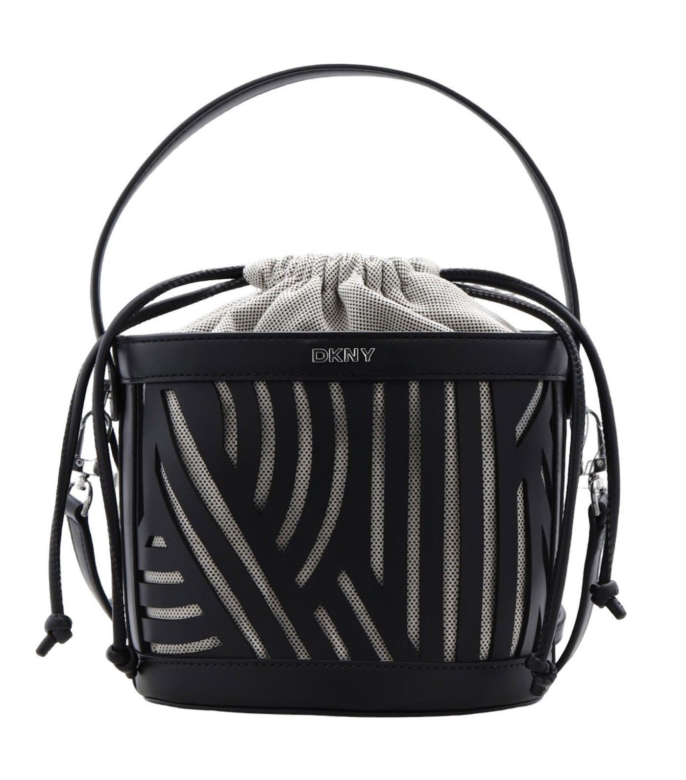 DKNY Hildi Bucket Crossbody Bag Black Natural Rustan s