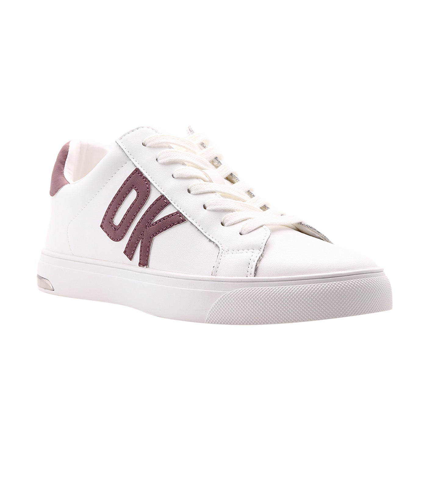 Abeni Lace Up Sneaker White/Mauve