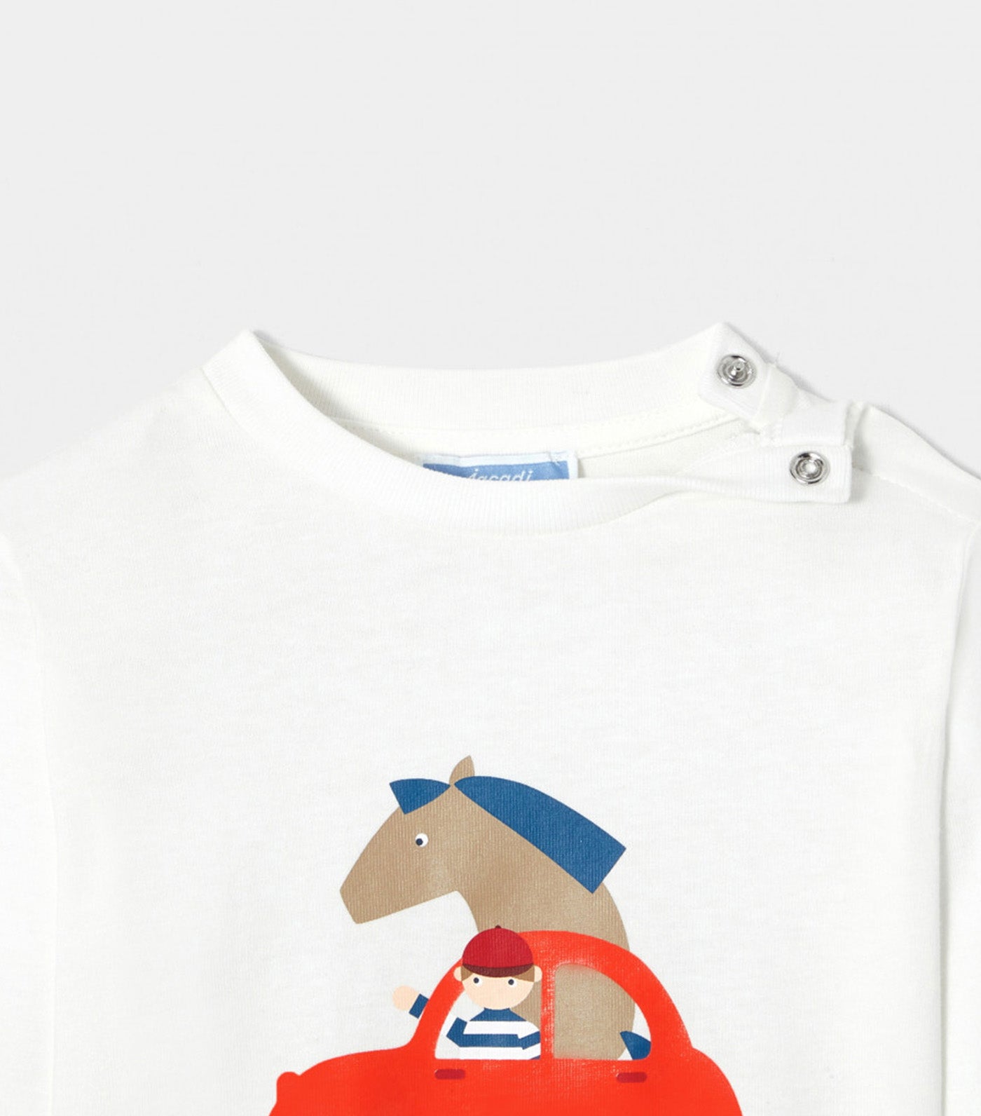 Permis Long Sleeved T-Shirt Blanc Doux