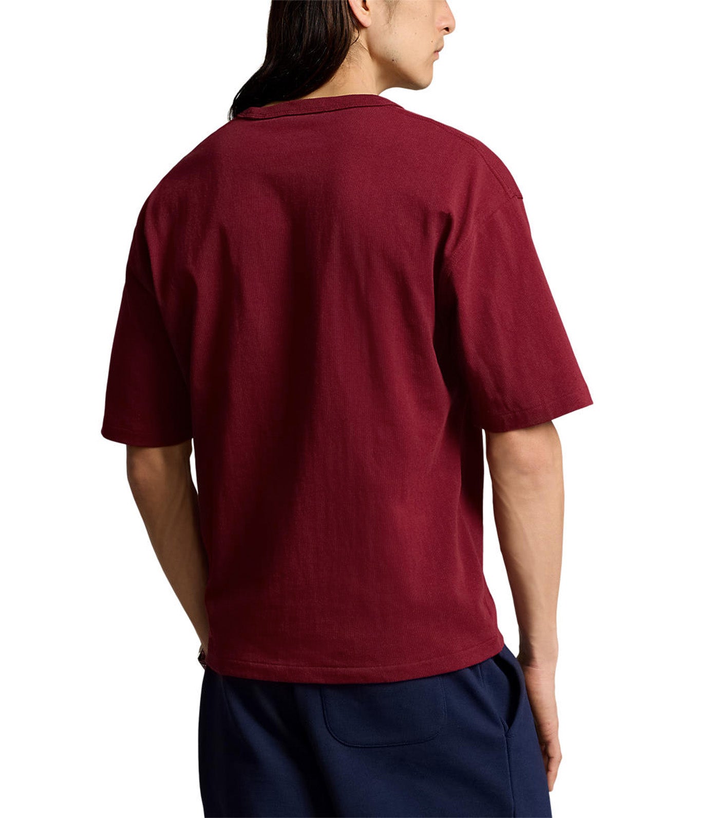 Men's Relaxed Fit Logo Jersey T-Shirt Red