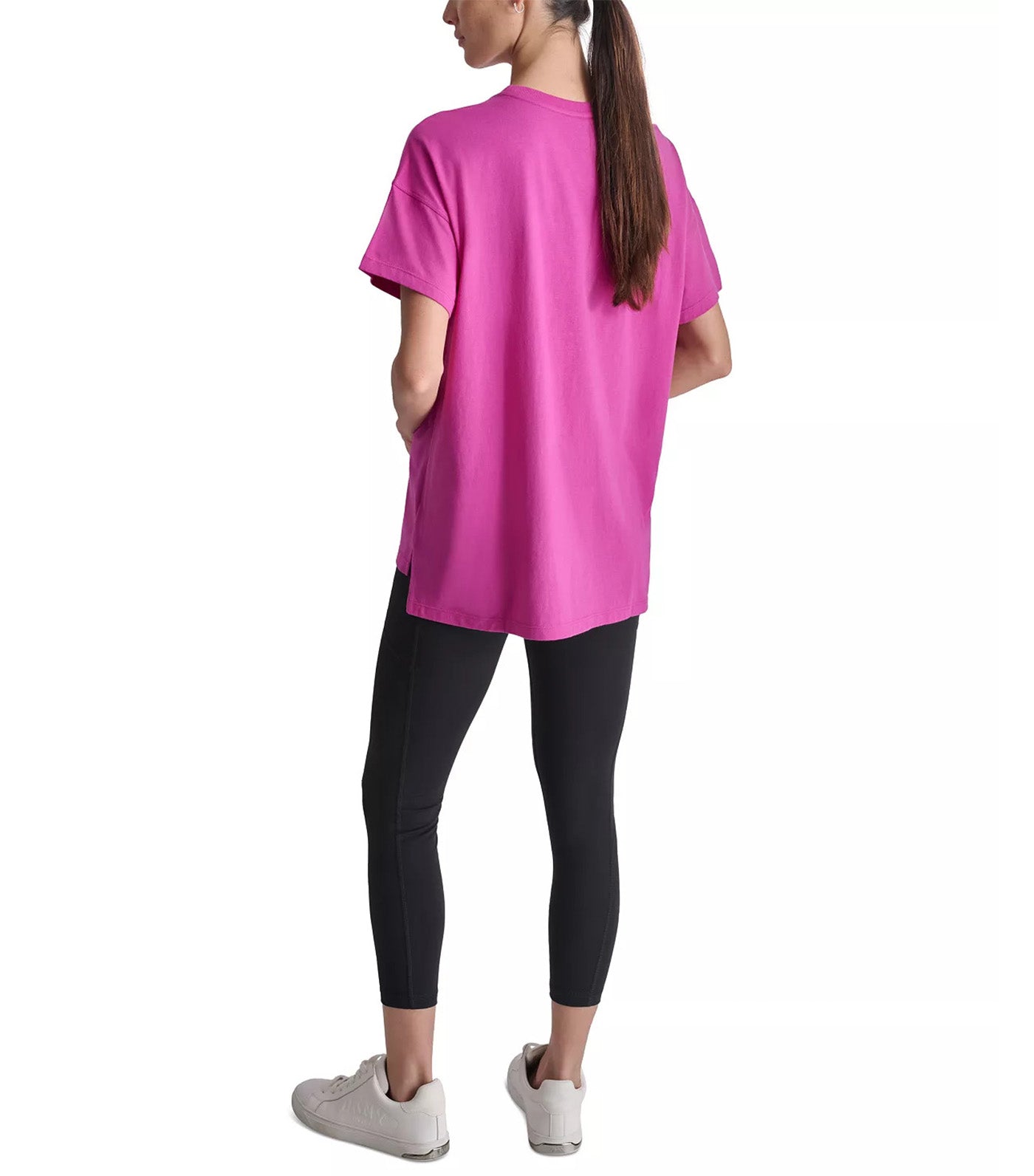 Embossed Crosswalk Logo Legging Tee Orchid Glow