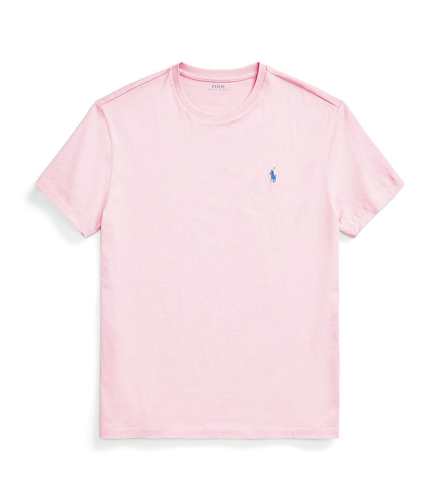 Men's Custom Slim Fit Jersey Crewneck T-Shirt Light Pink