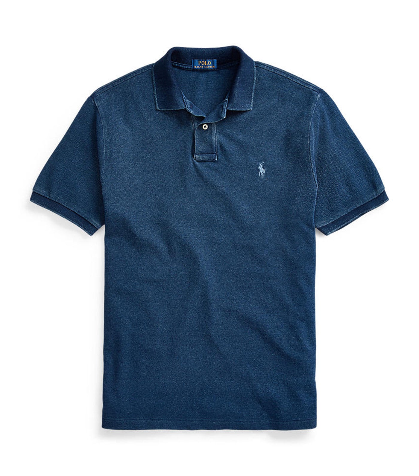 Men's the Iconic Mesh Polo Shirt Dark Indigo