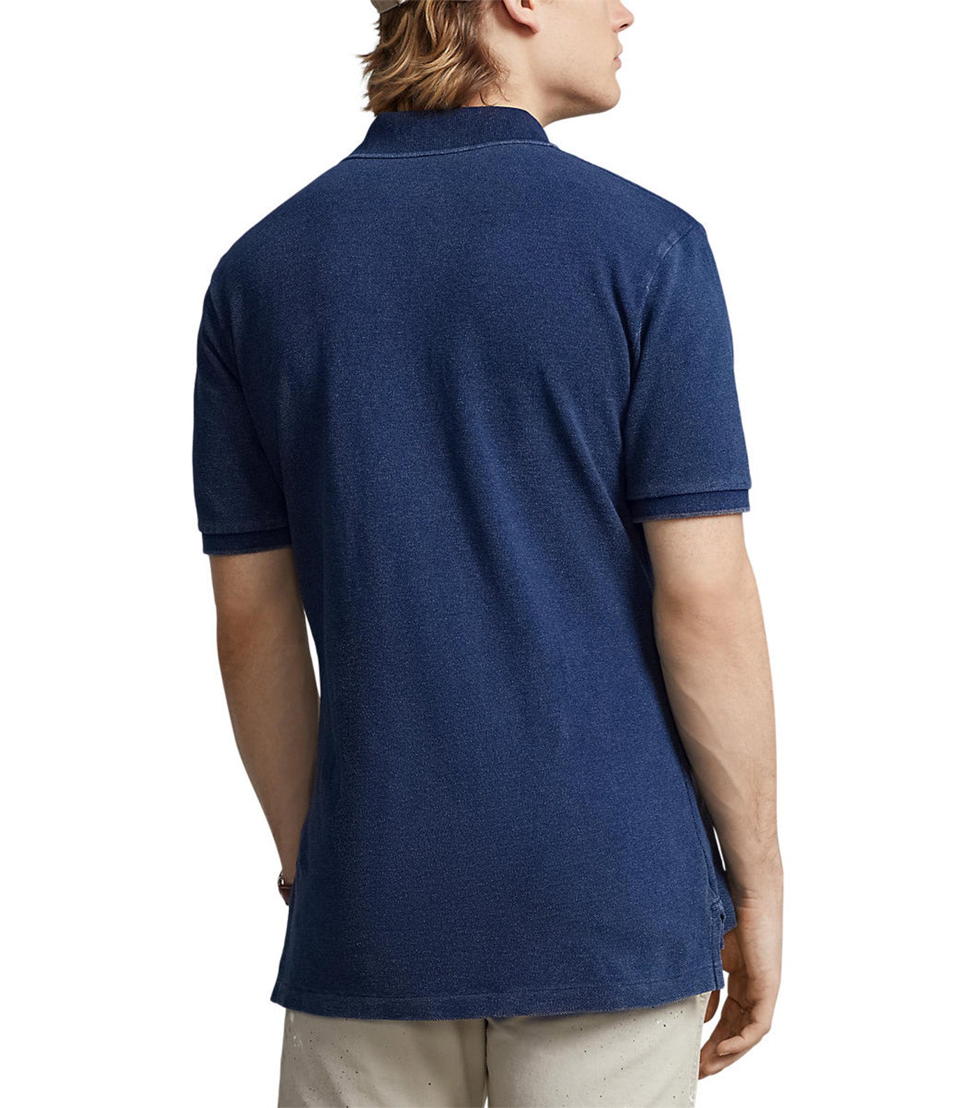 Men's the Iconic Mesh Polo Shirt Dark Indigo