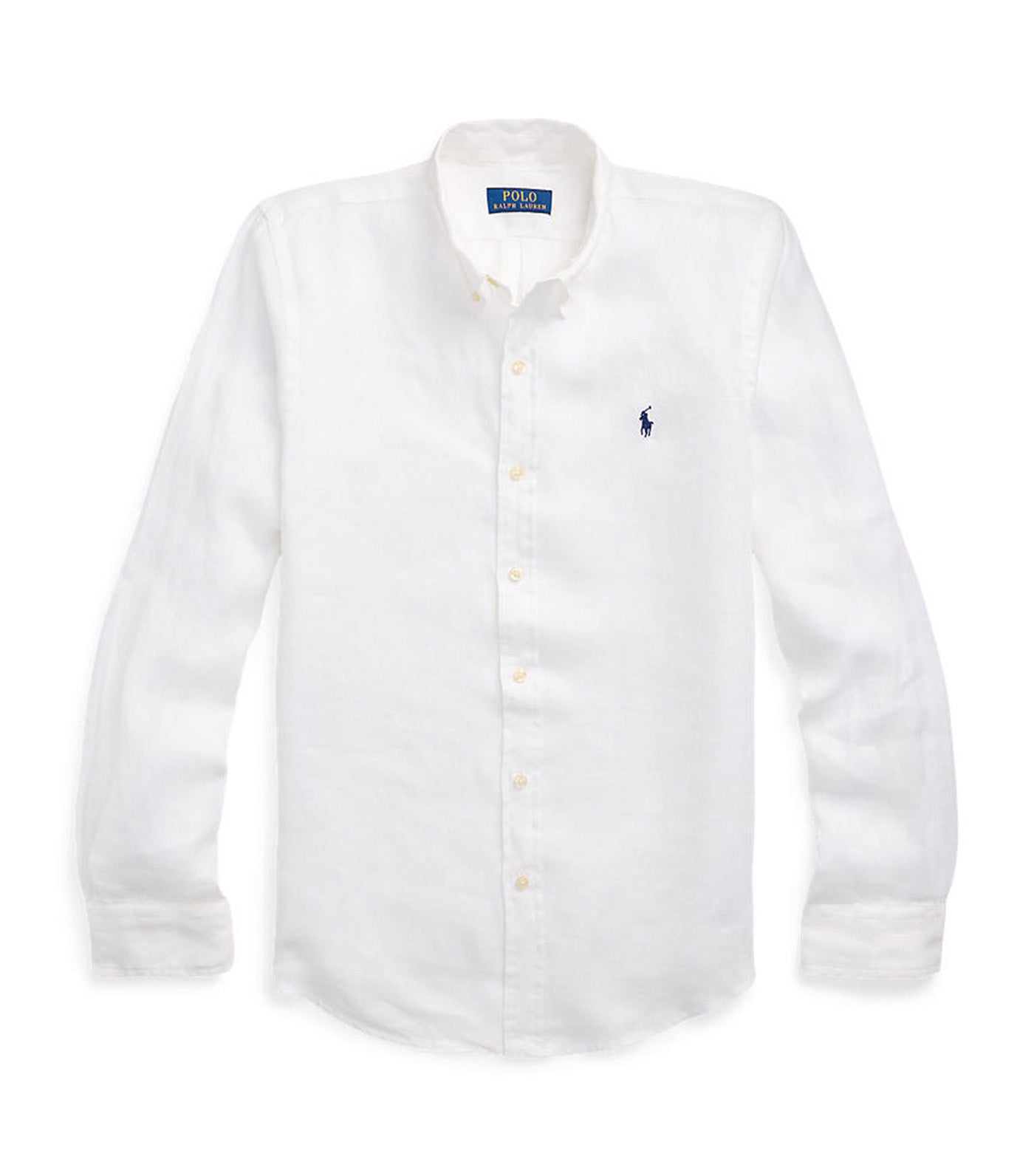 Men's Custom Fit Linen Shirt White