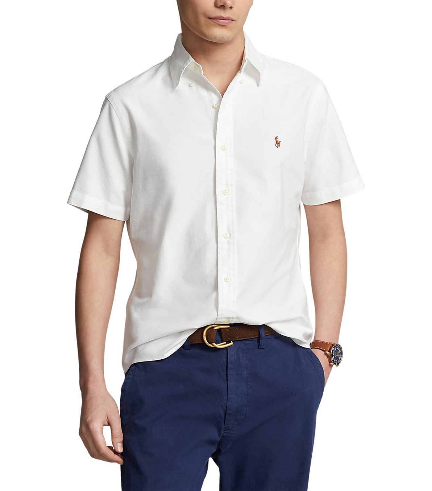 Men's Custom Fit Oxford Shirt Ivory