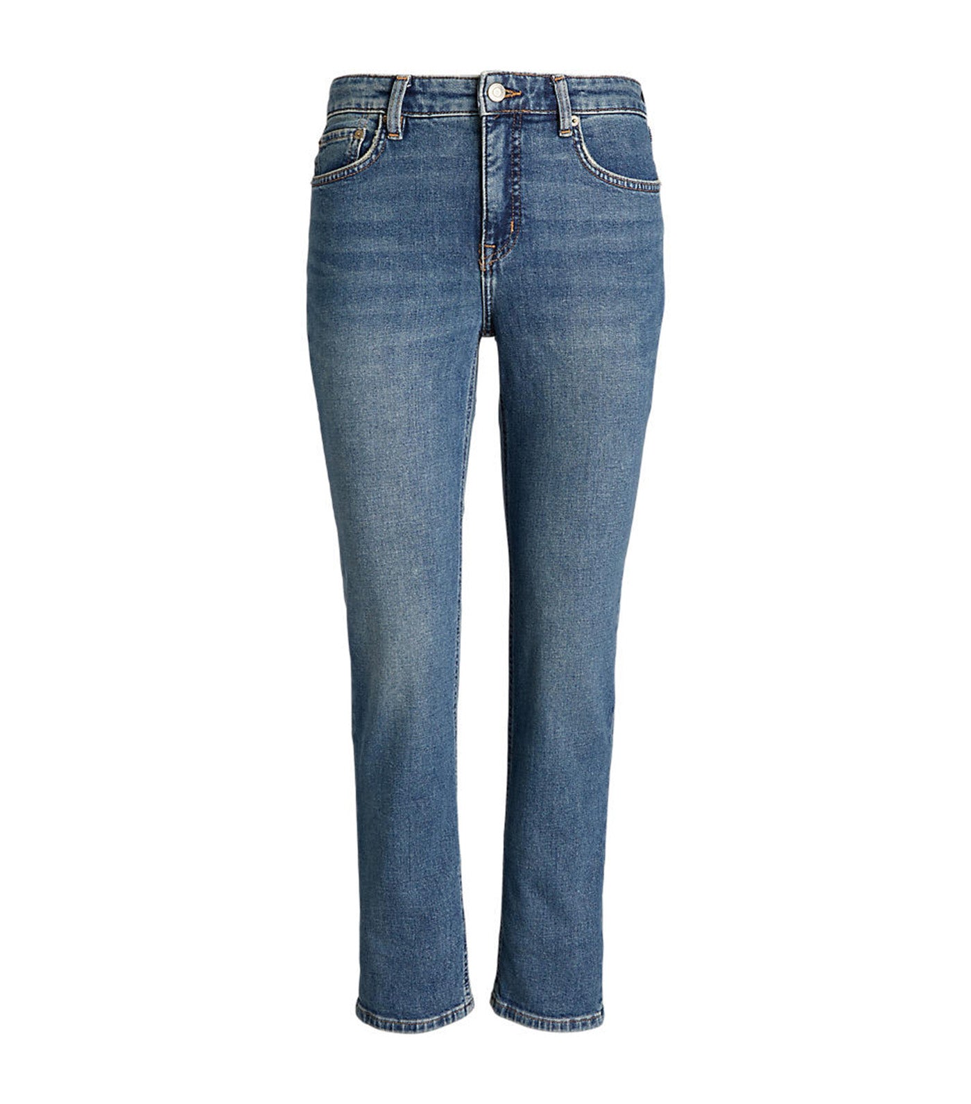 Women's High-Rise Straight Ankle Jean Sunset Indigo Wash