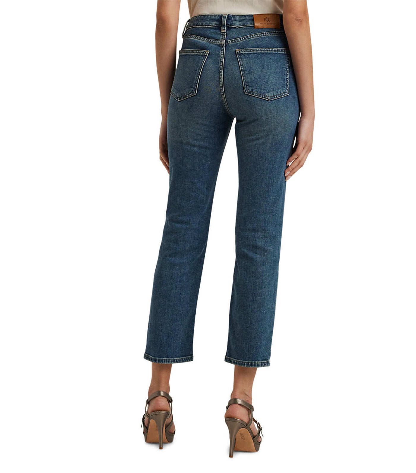 Women's High-Rise Straight Ankle Jean Sunset Indigo Wash