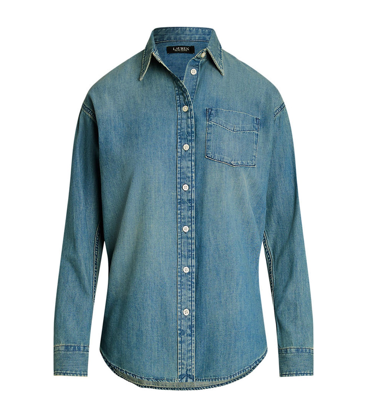 Women's Relaxed Fit Denim Shirt Autumn Blue Wash