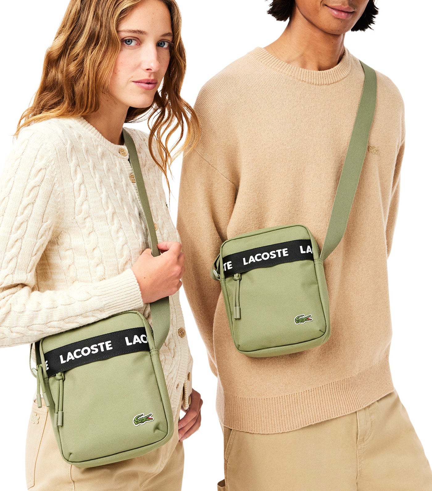 Neocroc Logo Shoulder Bag Tape Kaki