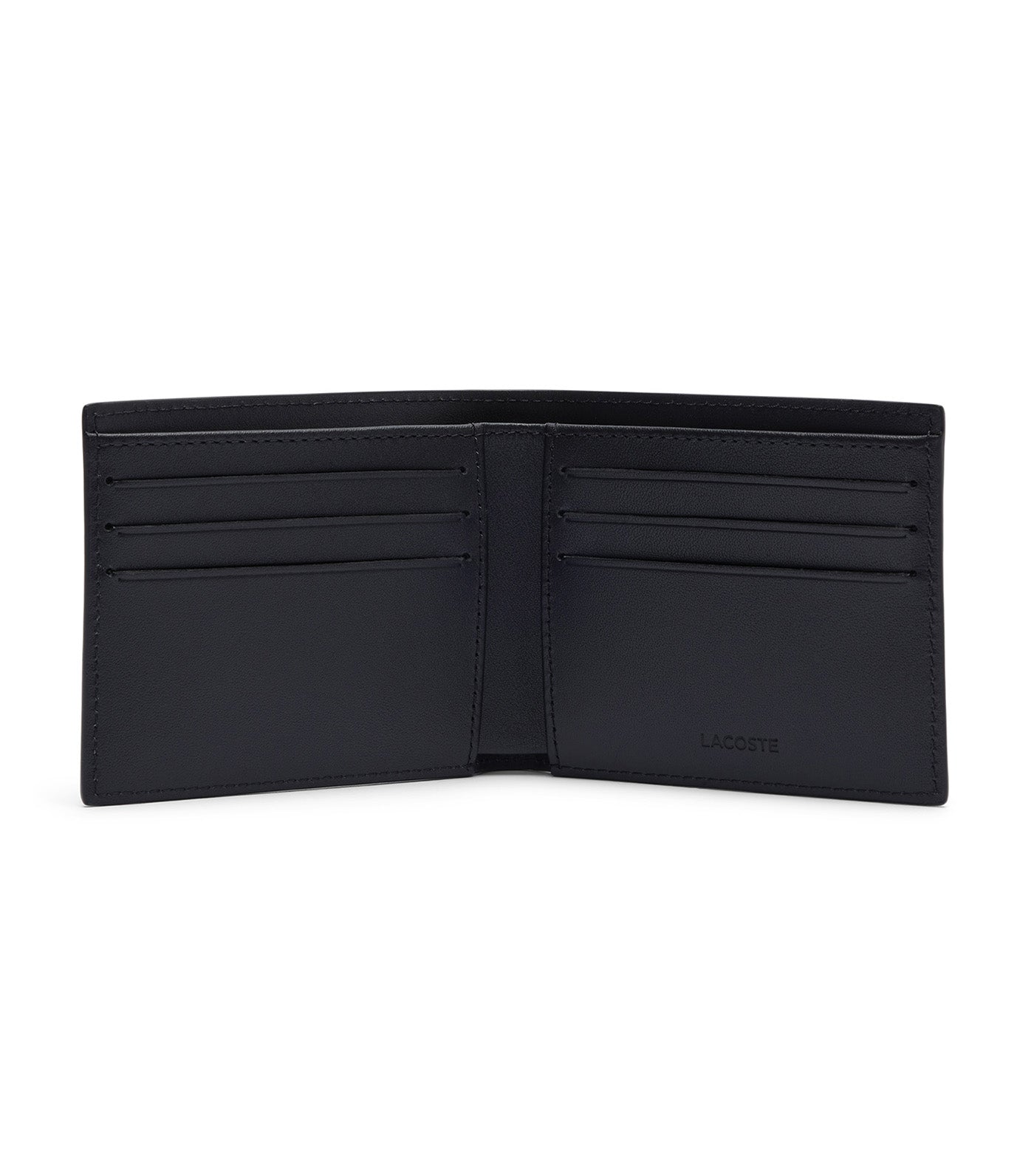 Small FG Logo Leather Billfold Wording Active Noir