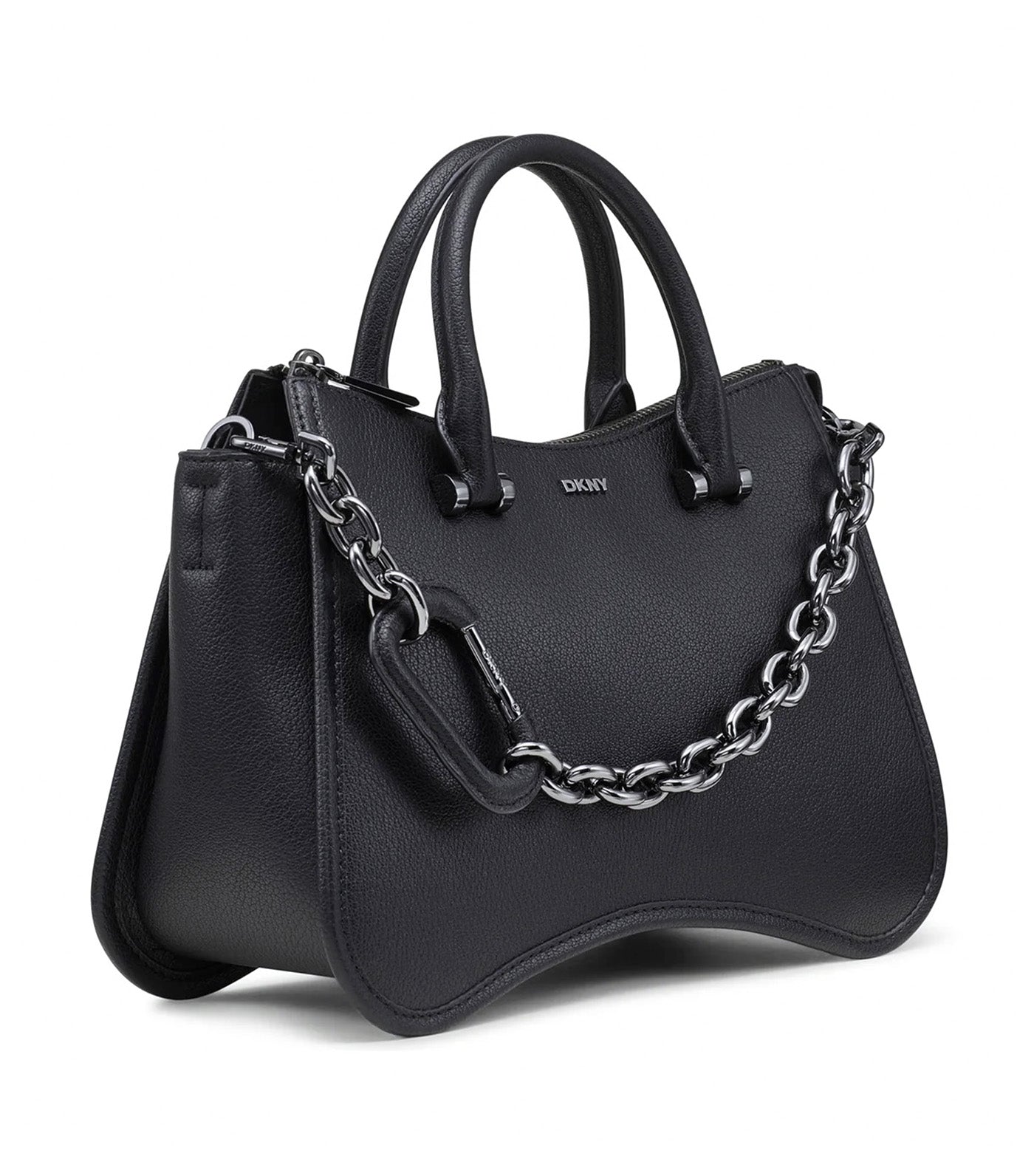 Adria Satchel Black/Gunmetal